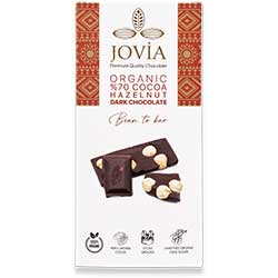 Jovia Organic 70% Dark Chocolate  Hazelnut  85g