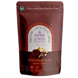 Jovia Organic Dark Chocolate Bites (Hazelnut & Orange) 85g