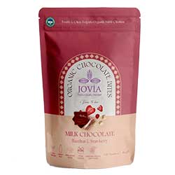 Jovia Organic Milk Chocolate Bites (Hazelnut & Strawberry) 85g