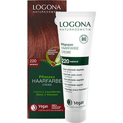 Logona Organic Herbal Hair Colour Cream (220 Wine Red) - Ekoorganik