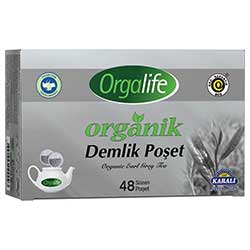 Karali Orgalife Organik Earl Grey  Bergamot Aromalı  Siyah Çay  Demlik Poşet  48 adet