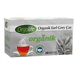 Karali Orgalife Organik Earl Grey  Bergamot Aromalı  Siyah Çay  Bardak Poşet  20 adet