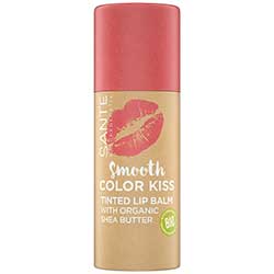 SANTE Organic Smooth Color Lip Soft Ekoorganik Balm Coral) Kiss - (01